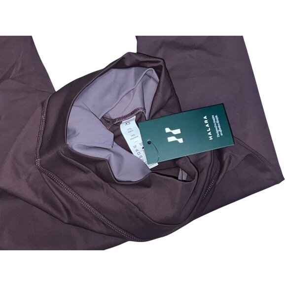 Halara Softlyzero Double Crossover Color Block Leggings Sz XS Purple UPF50+ - Picture 4 of 10